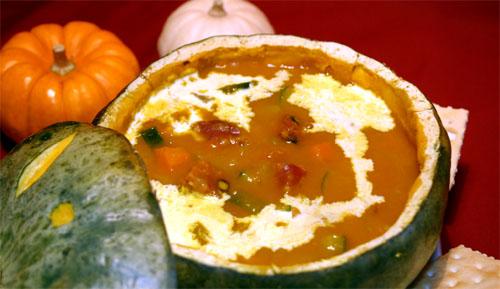 ターキーストックで作るかぼちゃのスープ